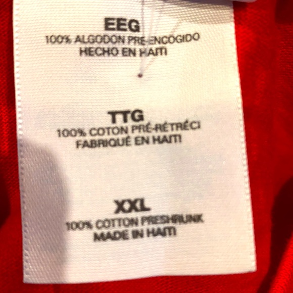 Red short sleeve crew neck Los Angeles Avengers Arena Football Shirt XXL NWT - Picture 4 of 7